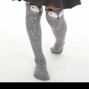 🐶 2 for $14 🐶 Cute Gray Fox Socks